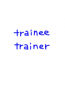 trainee/trainer 似た英単語/似ている英単語　画像