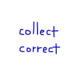 collect/correct 似た英単語/似ている英単語　画像