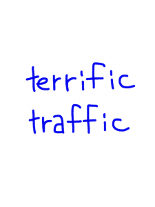 terrific/traffic 似た単語/似ている英単語　画像