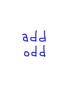 add/odd 似た単語/似ている英単語　画像