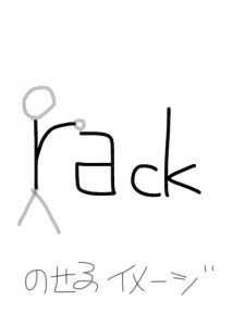 lack/luck/rack 似た単語/似ている英単語　画像