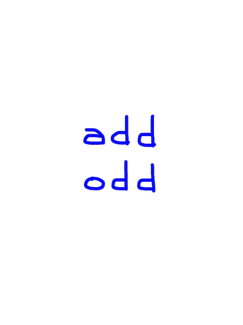 add/odd 似た単語/似ている英単語　画像