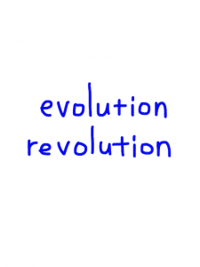 evolution/revolution    似た単語/似ている英単語　画像