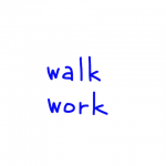 walk/work 似た英単語/似ている英単語　画像