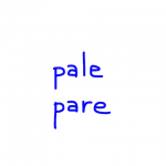 pale/pare 似た英単語/似ている英単語　画像