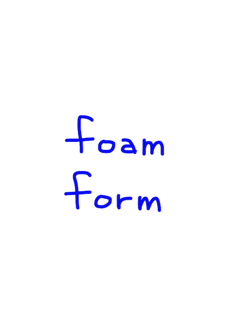 foam/form 似た英単語/似ている英単語　画像