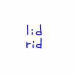 lid/rid 似た英単語/似ている英単語　画像