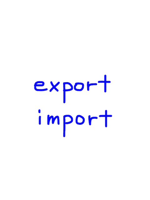 export/import 似た英単語/似ている英単語　画像