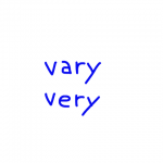 vary/very 似た英単語/似ている英単語　画像