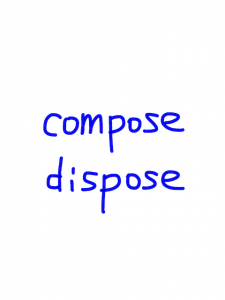 compose/dispose   似た英単語/似ている英単語　画像