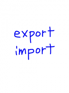 export/import   似た英単語/似ている英単語　画像