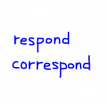 respond/correspond 似た英単語/似ている英単語　画像