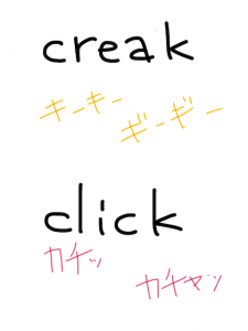 creak/creek 似た英単語/似ている英単語　画像