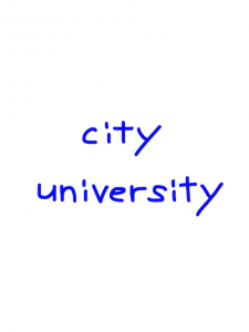 city/university 似た英単語/似ている英単語　画像