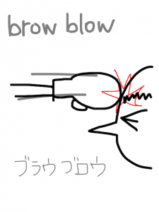 blow/brow 似た英単語/似ている英単語　画像