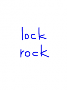 lock/rock 似た単語/似ている英単語　画像