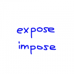 expose/impose 似た英単語/似ている英単語　画像