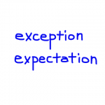 exception/expectation　似た英単語/似ている英単語　画像