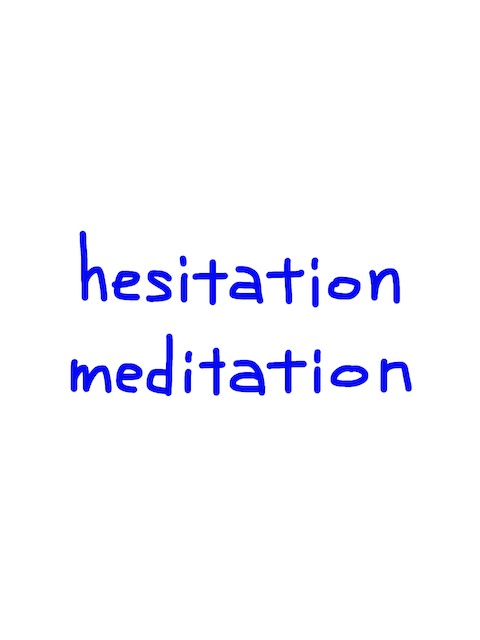 hesitation/meditation 似た単語/似ている英単語　画像