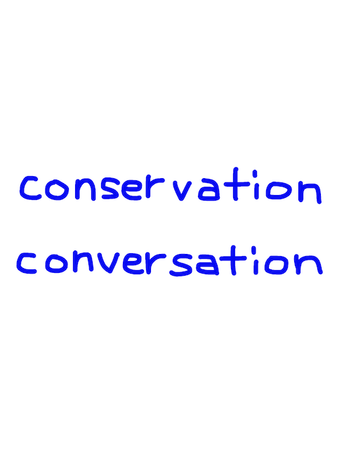 conservation/conversation 似た英単語/似ている英単語　画像