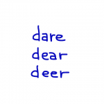 dare/dear/deer 似た単語/似ている英単語　画像