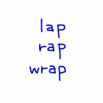 lap/rap/wrap 似た英単語/似ている英単語　画像