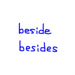 beside/besides 似た英単語/似ている英単語　画像