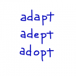 adapt/adept/adopt 似た単語/似ている英単語　画像