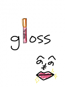 gloss/gross 似た英単語/似ている英単語　画像