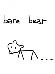 bare/bear/beer 似た英単語/似ている英単語　画像