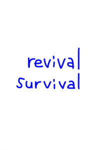 revival/survival　似た英単語/似ている英単語　画像