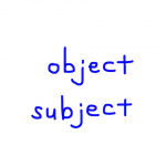 object/subject 似た英単語/似ている英単語　画像