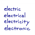 electric/electrical/electricity/electronic　似た英単語/似ている英単語　画像