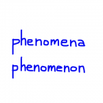 phenomena/phenomenon 似た英単語/似ている英単語　画像