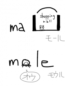 mall/moll 似た英単語/似ている英単語　画像