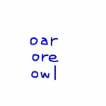 oar/ore/owl 似た英単語/似ている英単語　画像