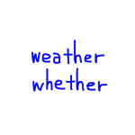 weather/whether 似た英単語/似ている英単語　画像