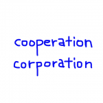cooperation/corporation 似た英単語/似ている英単語　画像
