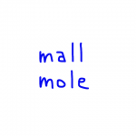 mall/moll 似た英単語/似ている英単語　画像