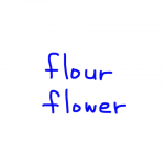 flour/flower 似た英単語/似ている英単語　画像