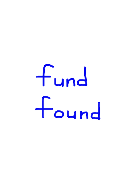 fund/found 似た英単語/似ている英単語　画像