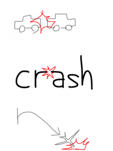 clash/crash/crush　似た英単語/似ている英単語　画像