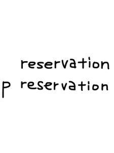 reservation/preservation 似た英単語/似ている英単語　画像