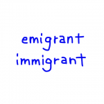 emigrant/immigrant　似た英単語/似ている英単語　画像