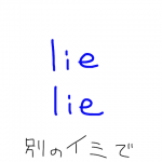 lie/lie　似た英単語/似ている英単語　画像