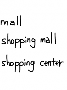 mall/moll 似た英単語/似ている英単語　画像