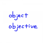 object/objective 似た英単語/似ている英単語　画像