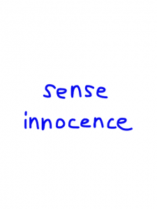 sense/innocence   似た英単語/似ている英単語　画像