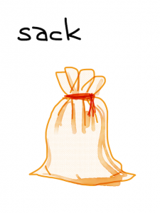 sack/suck　似た英単語/似ている英単語　画像