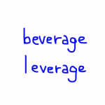 beverage/leverage 似た英単語/似ている英単語　画像